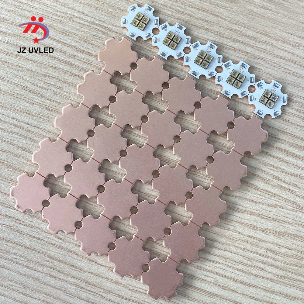 20 PCS 275nm 12mW UVC LED Lamp beads for UV disinfection equipment 265nm 285nm SMD 3535 chip LED Deep violet ultraviolet light
20 PCS 275nm 12mW UVC LED Lamp beads for UV disinfection equipment 265nm 285nm SMD 3535 chip LED Deep violet ultraviolet light