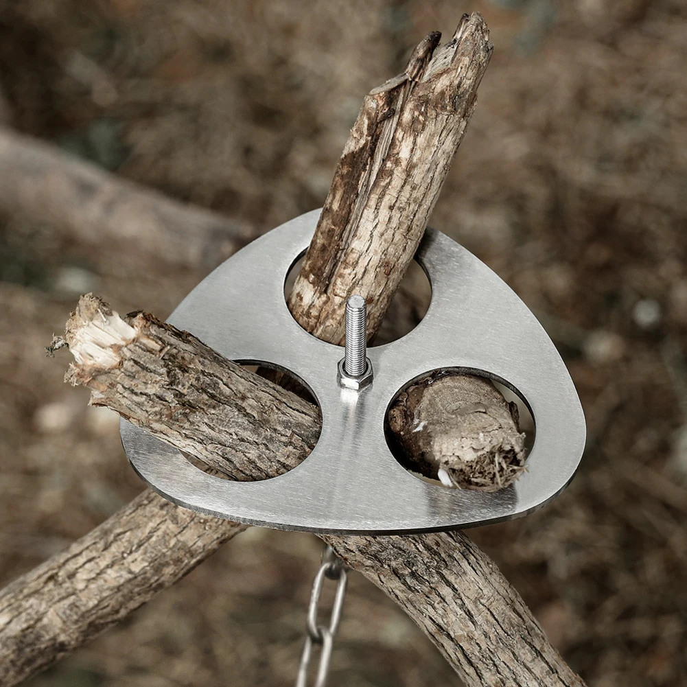 Camping tool Tripod Hanging Pot Bracket Barbecue Rack Hanger Stainless Steel Tripod for Hanging Pot Hook picnic Outdoor Survive
Camping tool Tripod Hanging Pot Bracket Barbecue Rack Hanger Stainless Steel Tripod for Hanging Pot Hook picnic Outdoor Survive
