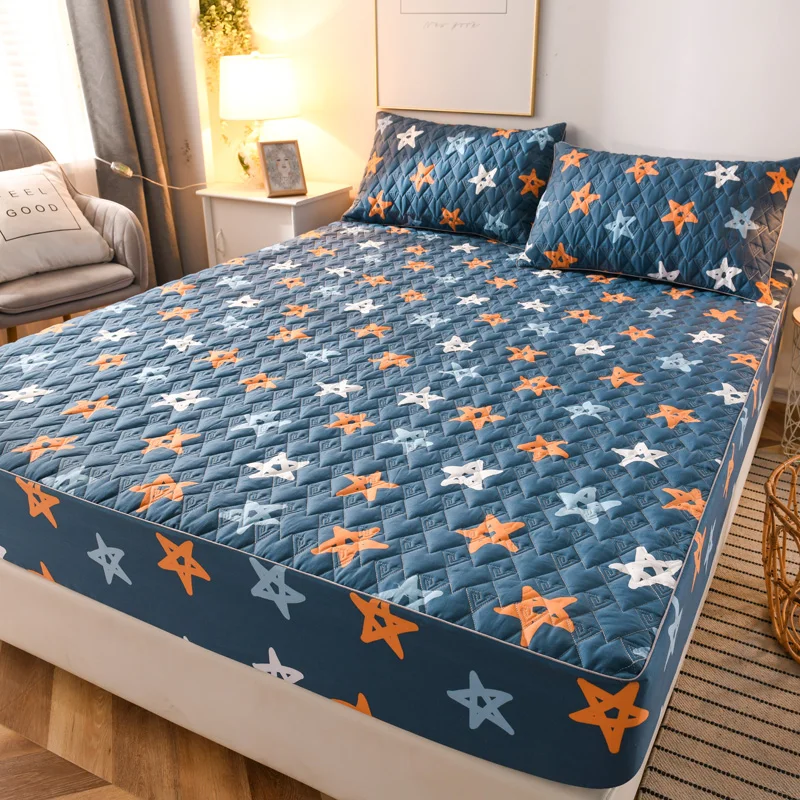 Home Elastic Fitted Sheet Bed Sheets Printed Thicken Waterproof Nordic Style Mattress Cover Double Queen 150x200 Bedspread
Home Elastic Fitted Sheet Bed Sheets Printed Thicken Waterproof Nordic Style Mattress Cover Double Queen 150x200 Bedspread