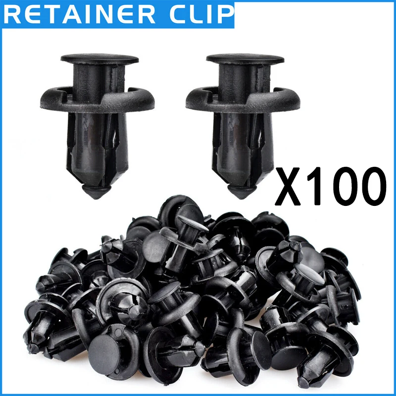 100pcs Plastic Nylon Rivet Fastener Front Rear Bumper Fixing Clip Retainer Screw Fender For Honda Interior Accessories
100pcs Plastic Nylon Rivet Fastener Front Rear Bumper Fixing Clip Retainer Screw Fender For Honda Interior Accessories