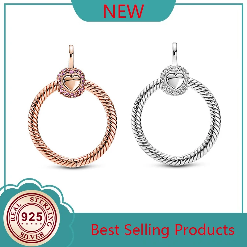2020 New 925 Sterling Silver Women's Charm Exquisite Rose Gold O-shaped Close Set Pendant Charm Fit Pandora Necklace Diy Jewelry
2020 New 925 Sterling Silver Women's Charm Exquisite Rose Gold O-shaped Close Set Pendant Charm Fit Pandora Necklace Diy Jewelry