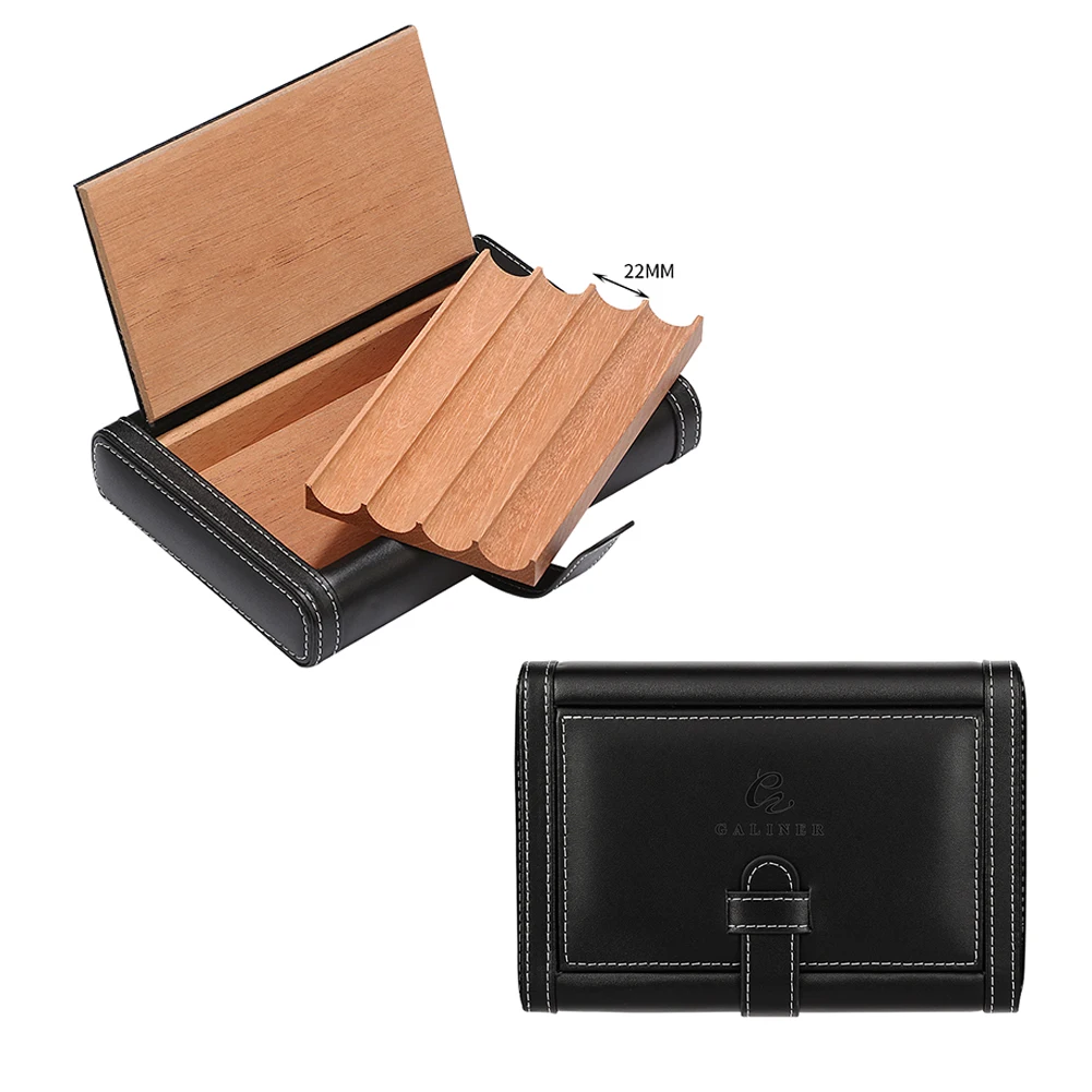 Galiner Portable Humidor Cigar Travel Case Leather Portable Holder Cigar Case Cedar Wood Tray Cigar Humidor Box
Galiner Portable Humidor Cigar Travel Case Leather Portable Holder Cigar Case Cedar Wood Tray Cigar Humidor Box