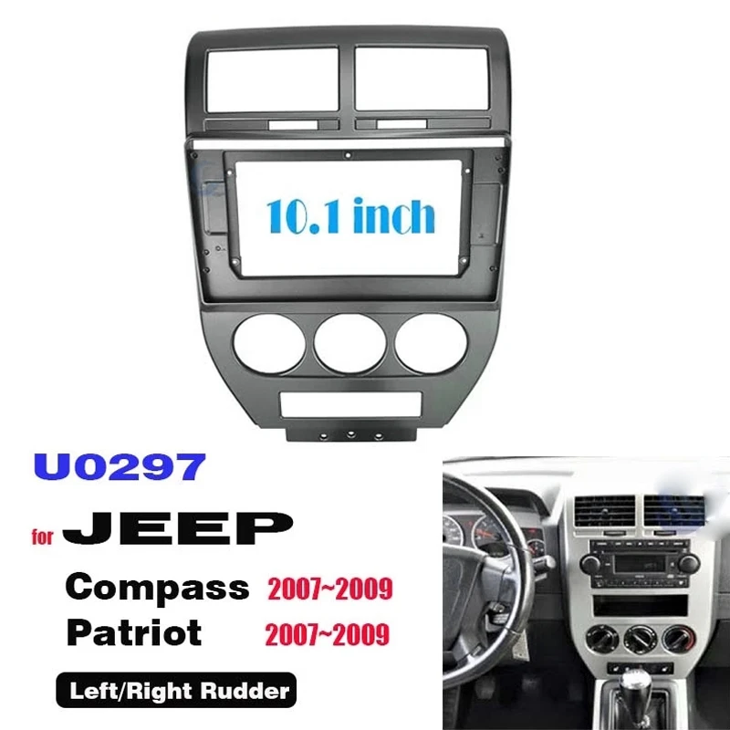 2 DIN 10.1 Inch Car Dashboard Frame Radio Panel Frame DVD Panel Suitable for JEEP Compass Patriot 2007-2009
2 DIN 10.1 Inch Car Dashboard Frame Radio Panel Frame DVD Panel Suitable for JEEP Compass Patriot 2007-2009