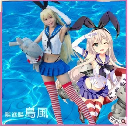 Аниме Kantai Collection Shimakaze Косплей Костюм парика бесплатная доставка + носки (топ + юбка + галстук + головной убор + перчатки + носки + стринги)
Аниме Kantai Collection Shimakaze Косплей Костюм парика бесплатная доставка + носки (топ + юбка + галстук + головной убор + перчатки + носки + стринги)