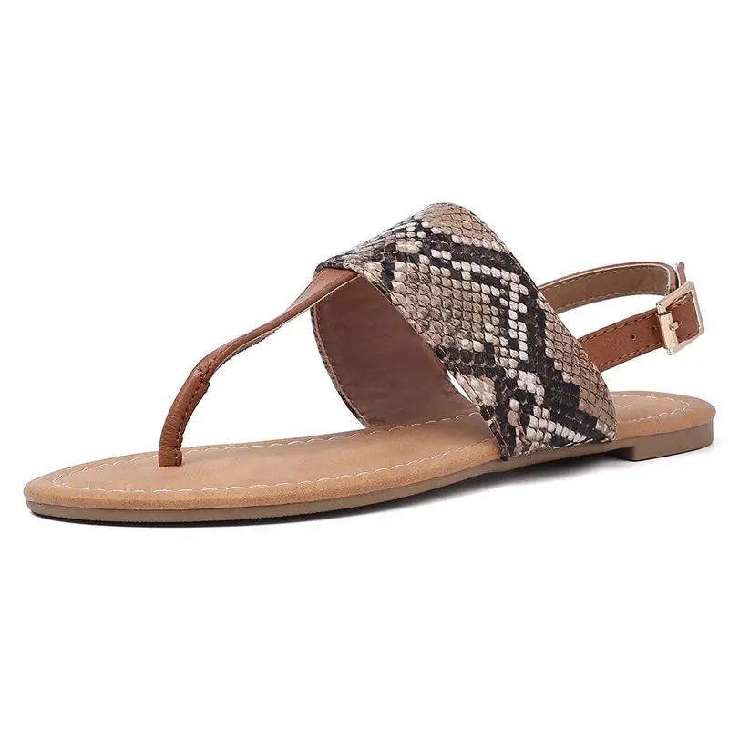 COOLULU Snake Flats Sandals for Women Open Toe Slingback Casual Ladies Sandals Beach Mujer Rome Sandals for Lady Size 34-43
COOLULU Snake Flats Sandals for Women Open Toe Slingback Casual Ladies Sandals Beach Mujer Rome Sandals for Lady Size 34-43