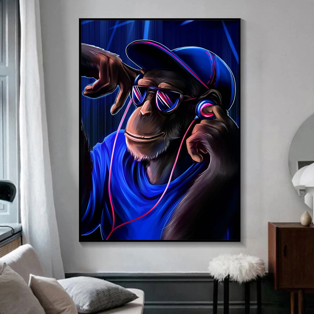 Headphone Music Monkey Canvas Painting Animal Posters and Prints Wall Art Pictures Cuadros for Living Room Home Decor Unframed
Headphone Music Monkey Canvas Painting Animal Posters and Prints Wall Art Pictures Cuadros for Living Room Home Decor Unframed