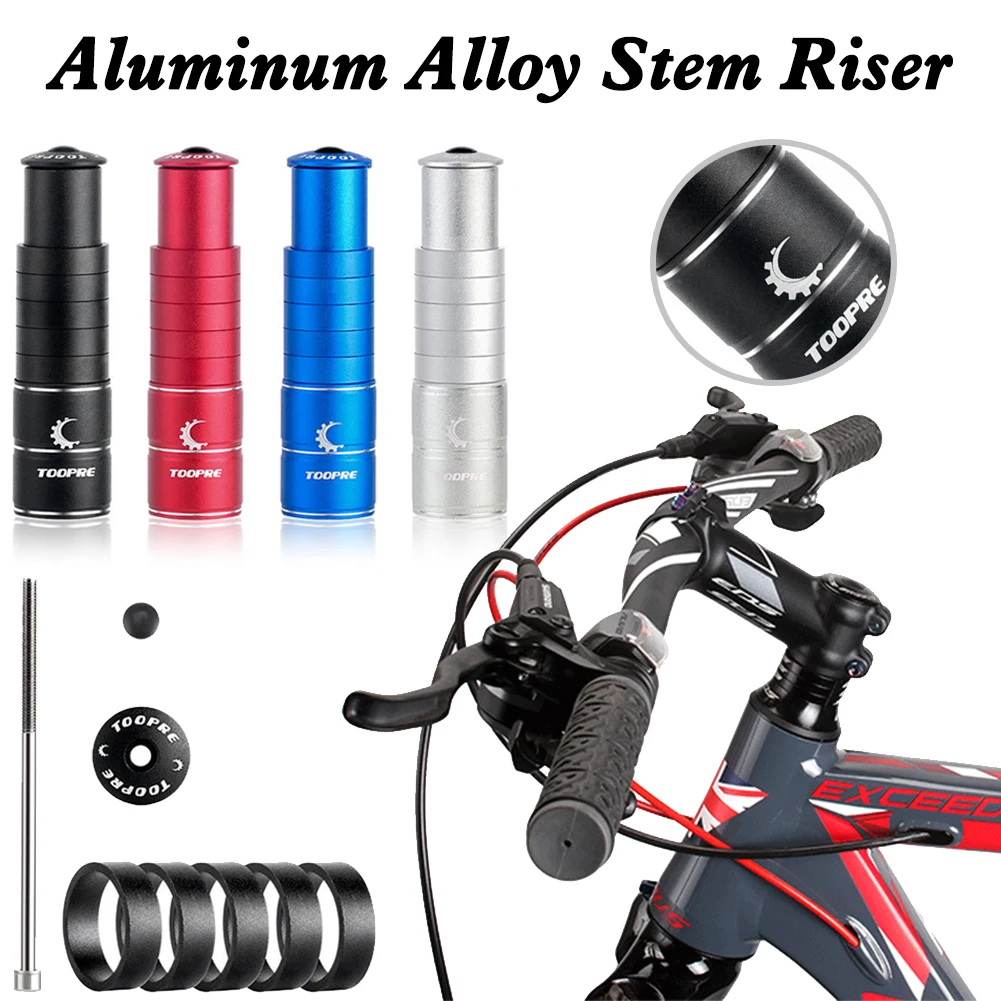 Bicycle Stem Riser Mountain Bike Handlebar Front Fork Riser Extender Head Up Adapter Durable Bike Parts Bike Rod 100mm 28.6mm
Bicycle Stem Riser Mountain Bike Handlebar Front Fork Riser Extender Head Up Adapter Durable Bike Parts Bike Rod 100mm 28.6mm