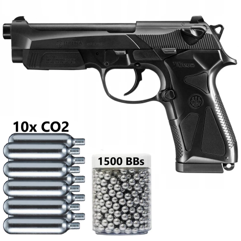 PISTOLET BERETTA 90 TWO-REPLIKA ASG+10X12 Co2 Tanks+1500Ct Steel Bbs Home Deco Lead Bullet Toy Gun Metal Wall Sign Mural 
PISTOLET BERETTA 90 TWO-REPLIKA ASG+10X12 Co2 Tanks+1500Ct Steel Bbs Home Deco Lead Bullet Toy Gun Metal Wall Sign Mural