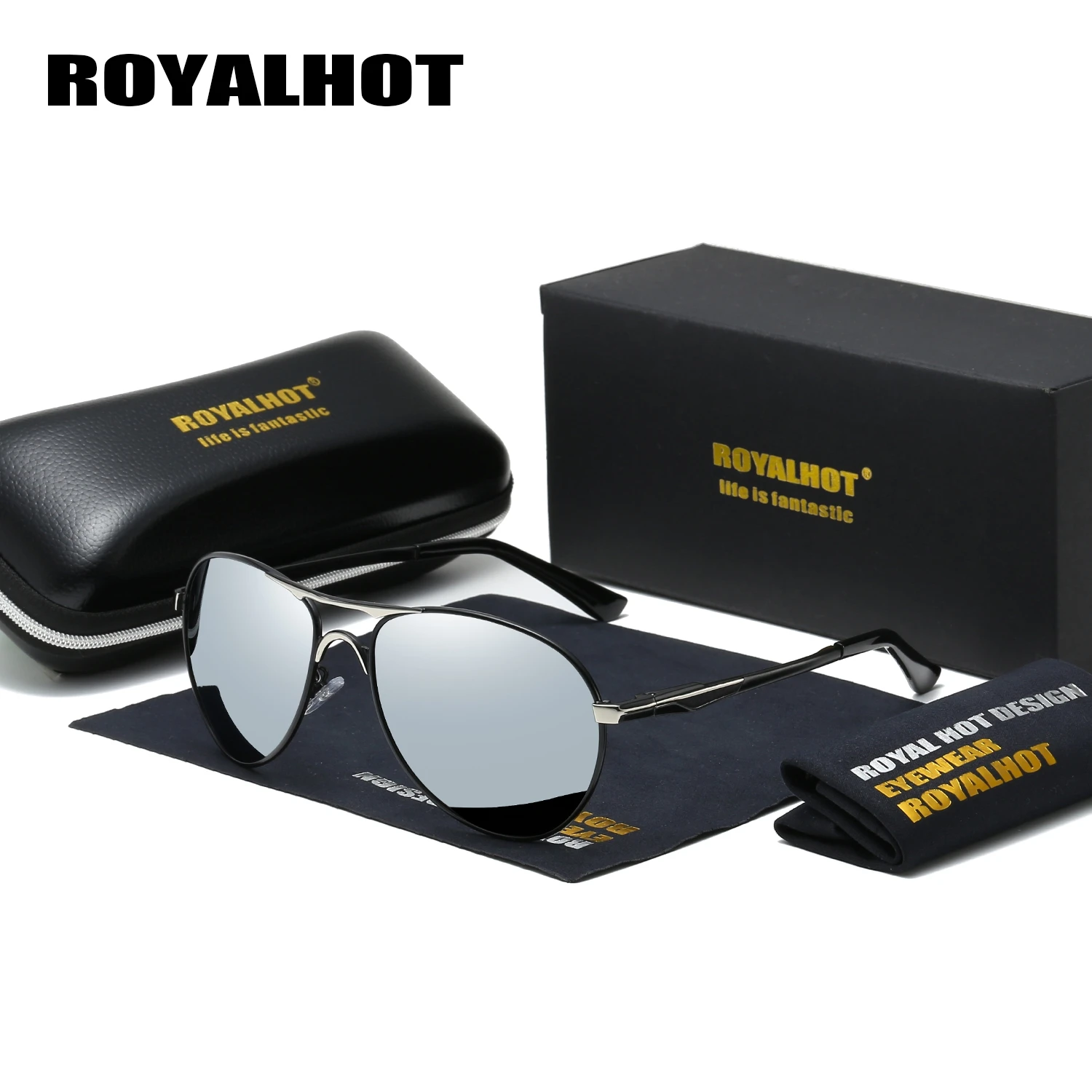 Солнечные очки RoyalHot p60016 мужские/женские, поляризационные солнцезащитные аксессуары в оправе из сплава, для вождения 
Солнечные очки RoyalHot p60016 мужские/женские, поляризационные солнцезащитные аксессуары в оправе из сплава, для вождения