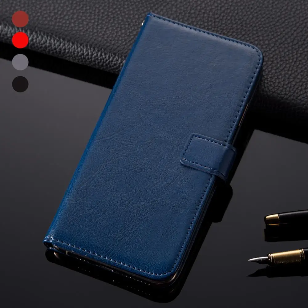 Кожаный чехол книжка для Doogee n20 Y9 plus 2019 на Cubot C15 Pro Ulefone power 6 lenovo A5s кошелек с
