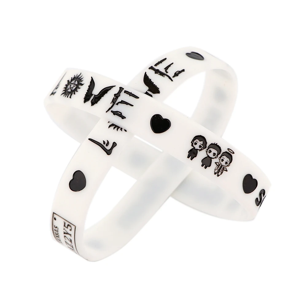 YQ483 TV Evil Power Bracelet Cartoon Wings Heart Bangle Sports Wristband Bracelet Concave Engraving Silicone Bracelets Jewelry
YQ483 TV Evil Power Bracelet Cartoon Wings Heart Bangle Sports Wristband Bracelet Concave Engraving Silicone Bracelets Jewelry
