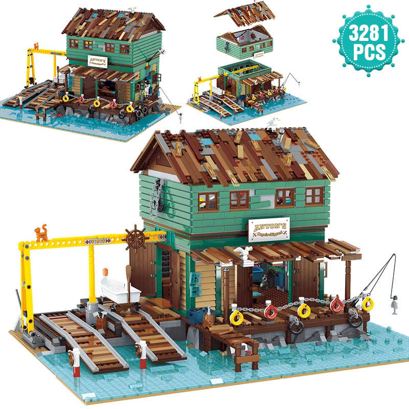 Creator Street View Architecture Series Building Blocks Wharf Shipyard Bricks AssemblingToys Birthday Gift For Children
Creator Street View Architecture Series Building Blocks Wharf Shipyard Bricks AssemblingToys Birthday Gift For Children