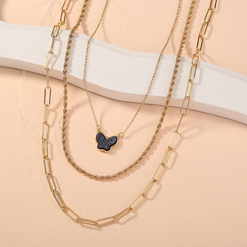Hot-selling Butterfly Necklace Individuality Stackable, Detachable Multilayer, All-match Necklace 
Hot-selling Butterfly Necklace Individuality Stackable, Detachable Multilayer, All-match Necklace