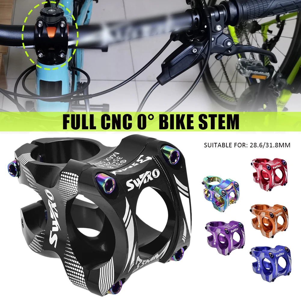 MTB 5mm Bike Stem Full Cnc Aluminum Alloy 0 Degree Handlebar Stem Riser for Handlebar Diameter 31.8mm Bicycle Accessory Shipping
MTB 5mm Bike Stem Full Cnc Aluminum Alloy 0 Degree Handlebar Stem Riser for Handlebar Diameter 31.8mm Bicycle Accessory Shipping