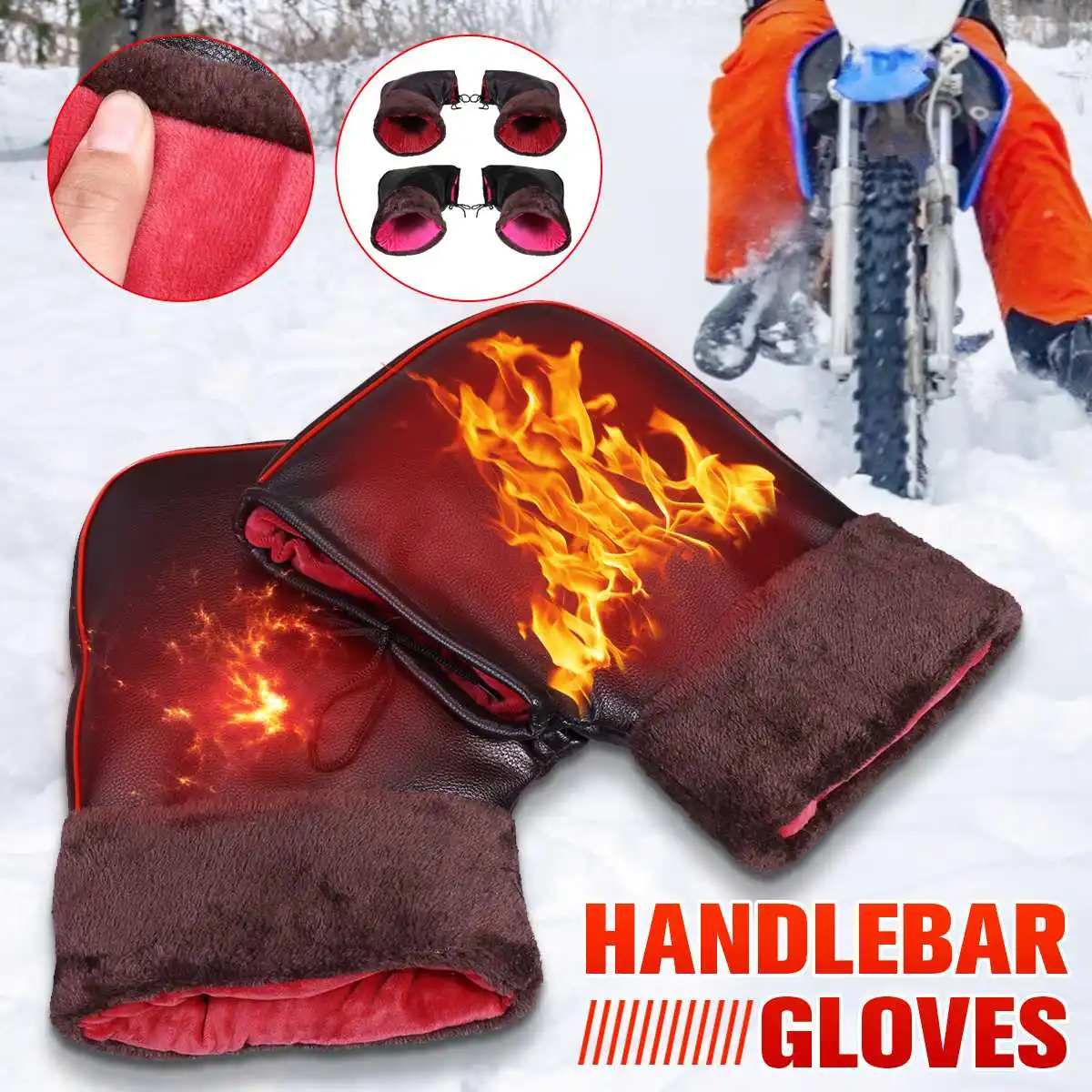 Motorcycle Handlebar Gloves Windproof Waterproof Warm Gloves Inner Plush Fabric Handlebar Grip Muffs Mitts Scooter Gloves
Motorcycle Handlebar Gloves Windproof Waterproof Warm Gloves Inner Plush Fabric Handlebar Grip Muffs Mitts Scooter Gloves