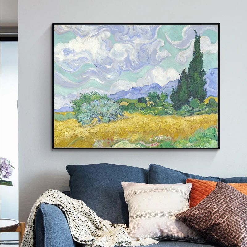 Ван Гог известного произведения искусства картина маслом Цветок ириса небо