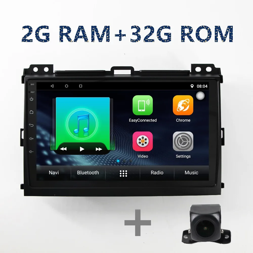 9 дюймовый HD Android GPS навигация мультимедийный плеер для toyota Prado 2004/2005/2006/2007/2008/2009 с