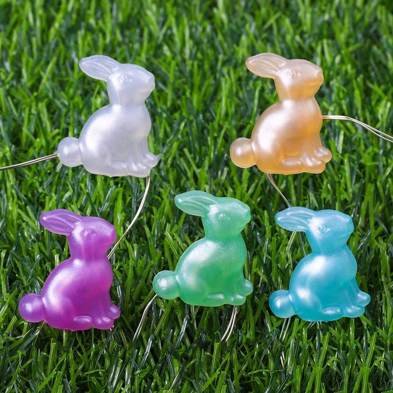New 10 Feet 40 Easter Bunny Decoration Lights Bunny Rabbit LED String Lights Battery Operated with 8 Flash Modes, Remote
New 10 Feet 40 Easter Bunny Decoration Lights Bunny Rabbit LED String Lights Battery Operated with 8 Flash Modes, Remote
