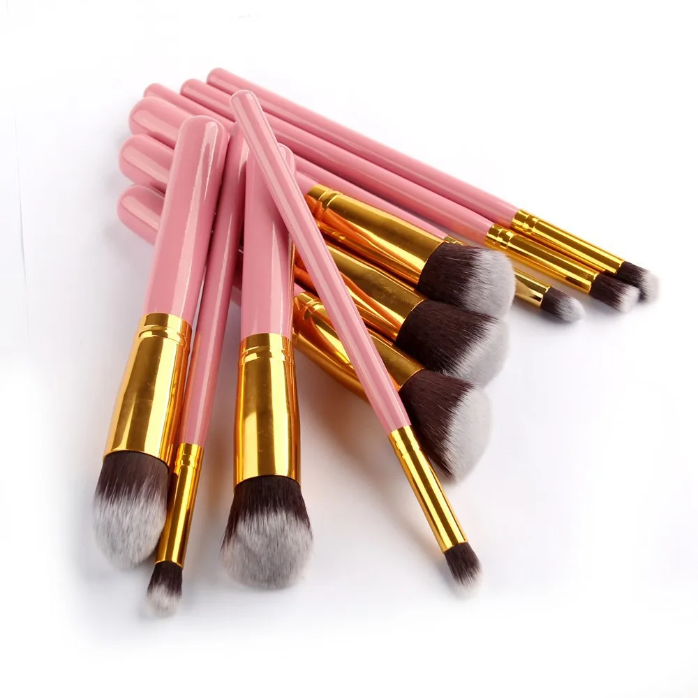 10 PCS Makeup Brushes Eyeshadow Rouge Lipstick Liquid Foundation Brushes Cosmetic Tools Soft Natural-synthetic Hair Brush Kits
10 PCS Makeup Brushes Eyeshadow Rouge Lipstick Liquid Foundation Brushes Cosmetic Tools Soft Natural-synthetic Hair Brush Kits