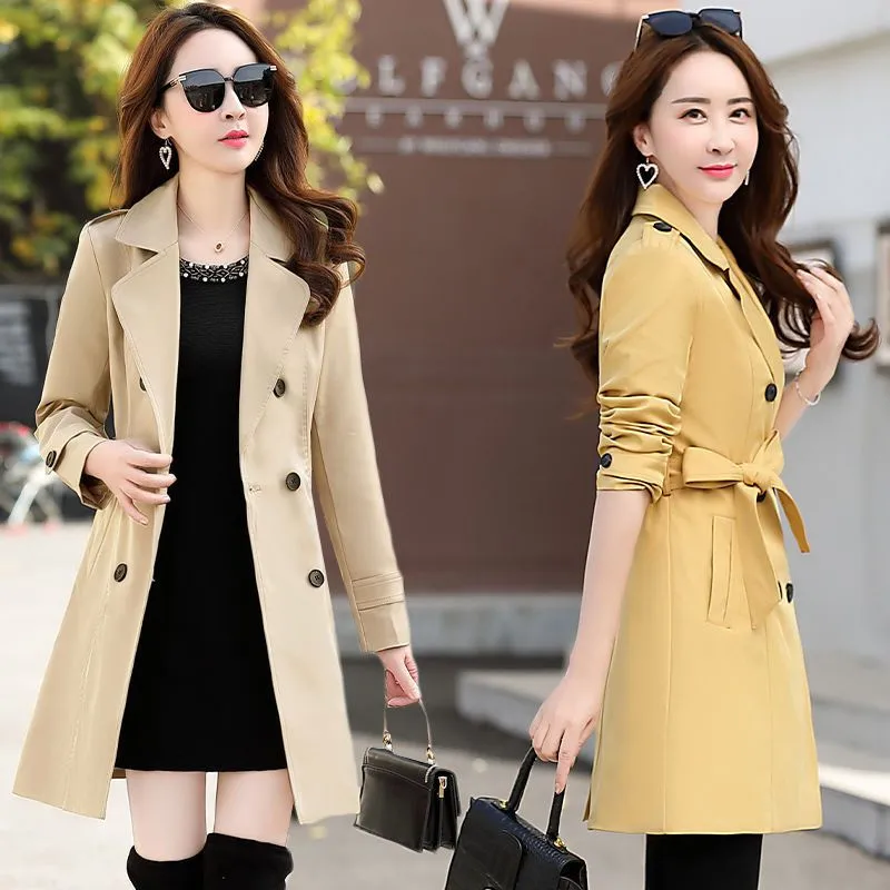 Fad Autumn New Trench Coat for Woman Double Breasted Long Coats Waterproof Raincoat Female Windbreaker Business Outerwear 12 
Fad Autumn New Trench Coat for Woman Double Breasted Long Coats Waterproof Raincoat Female Windbreaker Business Outerwear 12