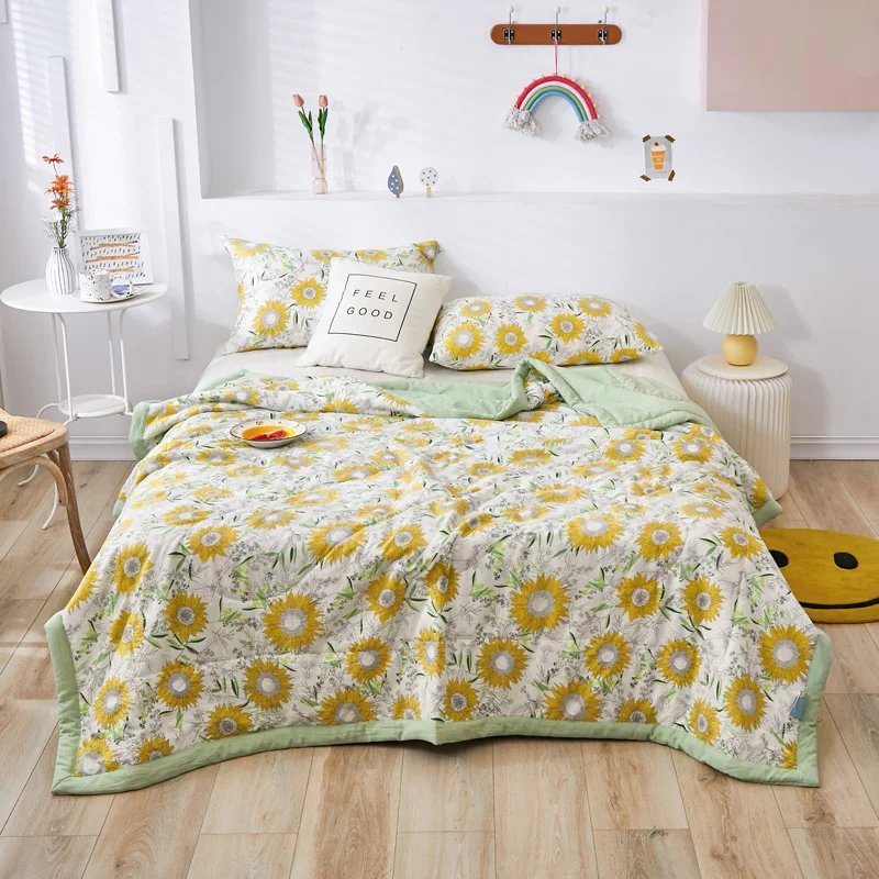 2021New Washed Cotton Summer Quilts Printed Patchwork Duvet Pastoral Style Soft Cool Comforter Flower BedSpread Fresh Postoral
2021New Washed Cotton Summer Quilts Printed Patchwork Duvet Pastoral Style Soft Cool Comforter Flower BedSpread Fresh Postoral
