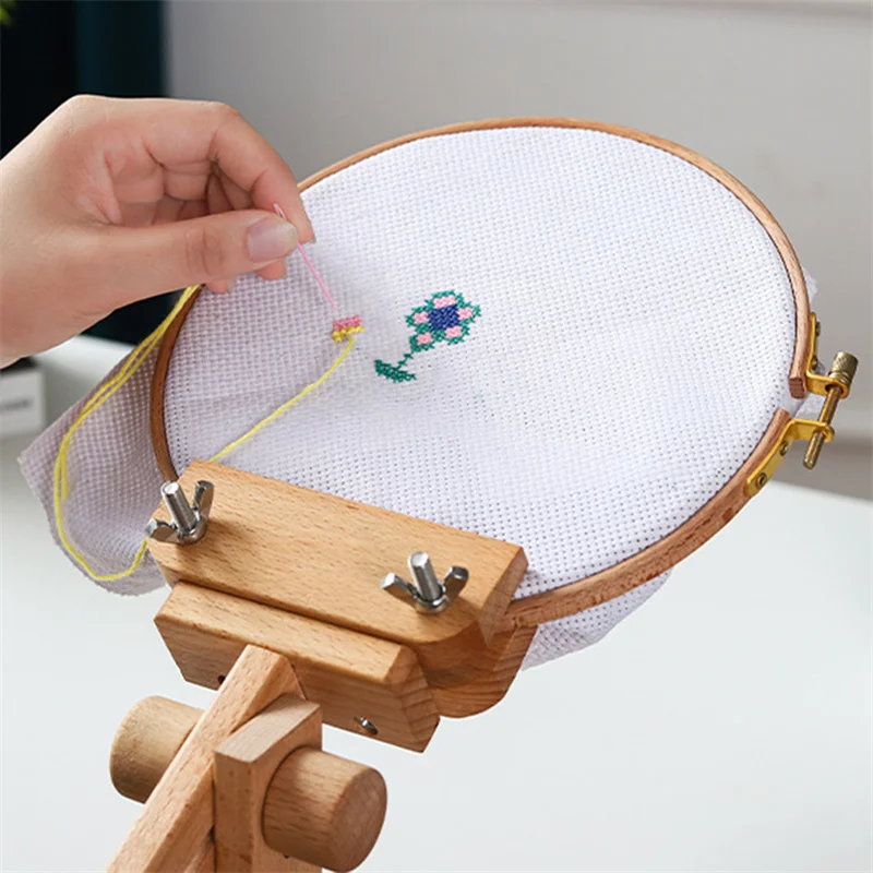 Wooden Embroidery Hoop 360 Degree Rotation Adjustable Desktop Stand Cross Stitch Rack Frames Rings Adults Mother Gifts Sewing
Wooden Embroidery Hoop 360 Degree Rotation Adjustable Desktop Stand Cross Stitch Rack Frames Rings Adults Mother Gifts Sewing