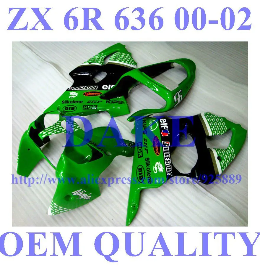 Green Black Fairing Kit For KAWASAKI NINJA ZX 6R 636 00 01 02 Tim ZX6R 2000 2002 ZX 6R 00 01 02 Fairings Vb6tt
Green Black Fairing Kit For KAWASAKI NINJA ZX 6R 636 00 01 02 Tim ZX6R 2000 2002 ZX 6R 00 01 02 Fairings Vb6tt