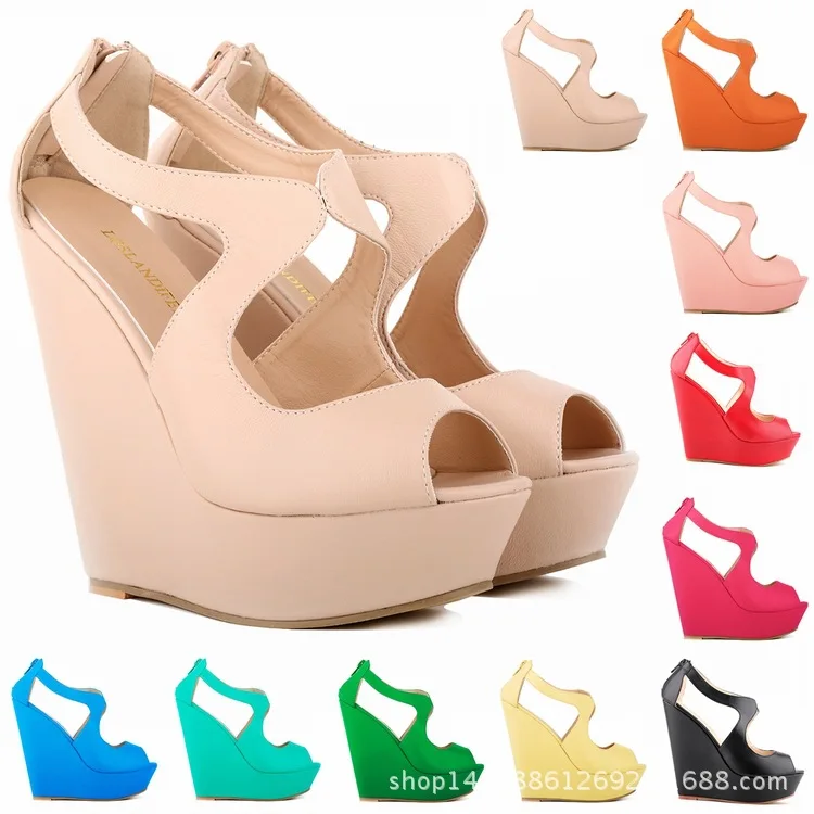summer Korean fashion women's slope heel platform hollow fish mouth casual women's sandals
summer Korean fashion women's slope heel platform hollow fish mouth casual women's sandals