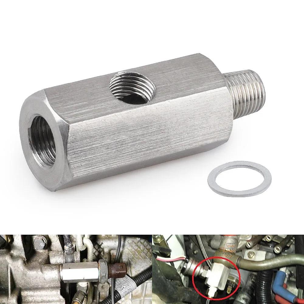 1/8'' BSPT Stainless Steel Oil Pressure Sensor Oil Tee Adapter Fitting To NPT Turbo Feed Line Gauge T
1/8'' BSPT Stainless Steel Oil Pressure Sensor Oil Tee Adapter Fitting To NPT Turbo Feed Line Gauge T