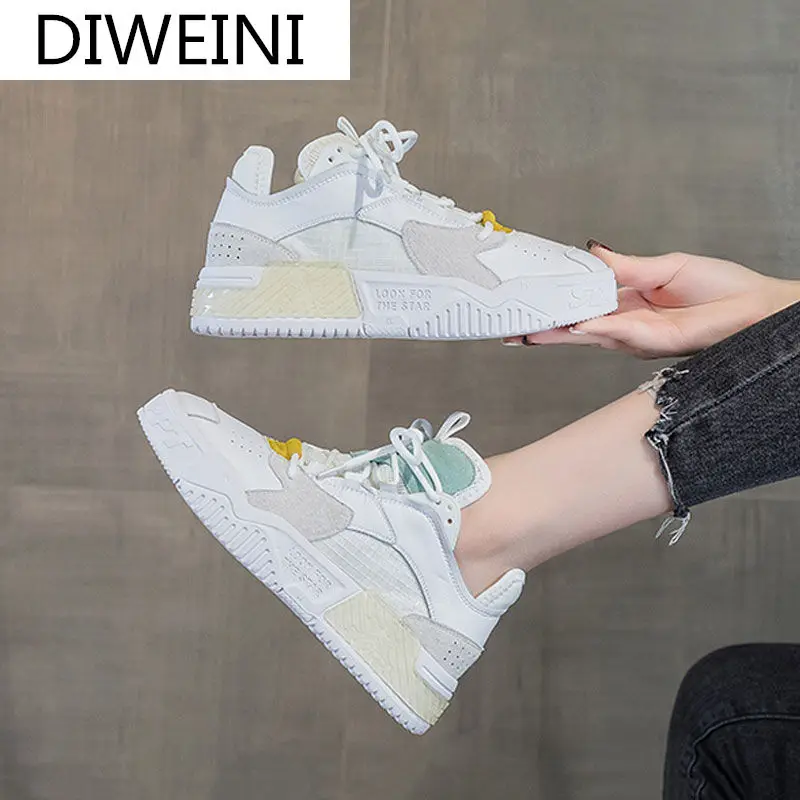 2021 Women Shoes Fashion Spring New Comfortable Women Casual Shoes Round Head Lace-up Color Matching Sneakers Zapatillas Mujer
2021 Women Shoes Fashion Spring New Comfortable Women Casual Shoes Round Head Lace-up Color Matching Sneakers Zapatillas Mujer
