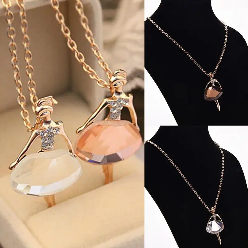 Fashion Lady Love Ballet Girl Necklace Wind Crystal Over Drilling Sweater Chain Necklace For Women Jewelry
Fashion Lady Love Ballet Girl Necklace Wind Crystal Over Drilling Sweater Chain Necklace For Women Jewelry