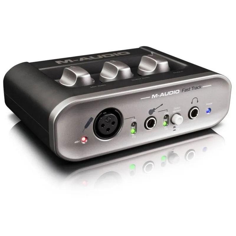 M-AUDIO Fast Track MKII MK2 2 input 2 output USB Audio Interface Professional Recording Sound Card 
M-AUDIO Fast Track MKII MK2 2 input 2 output USB Audio Interface Professional Recording Sound Card