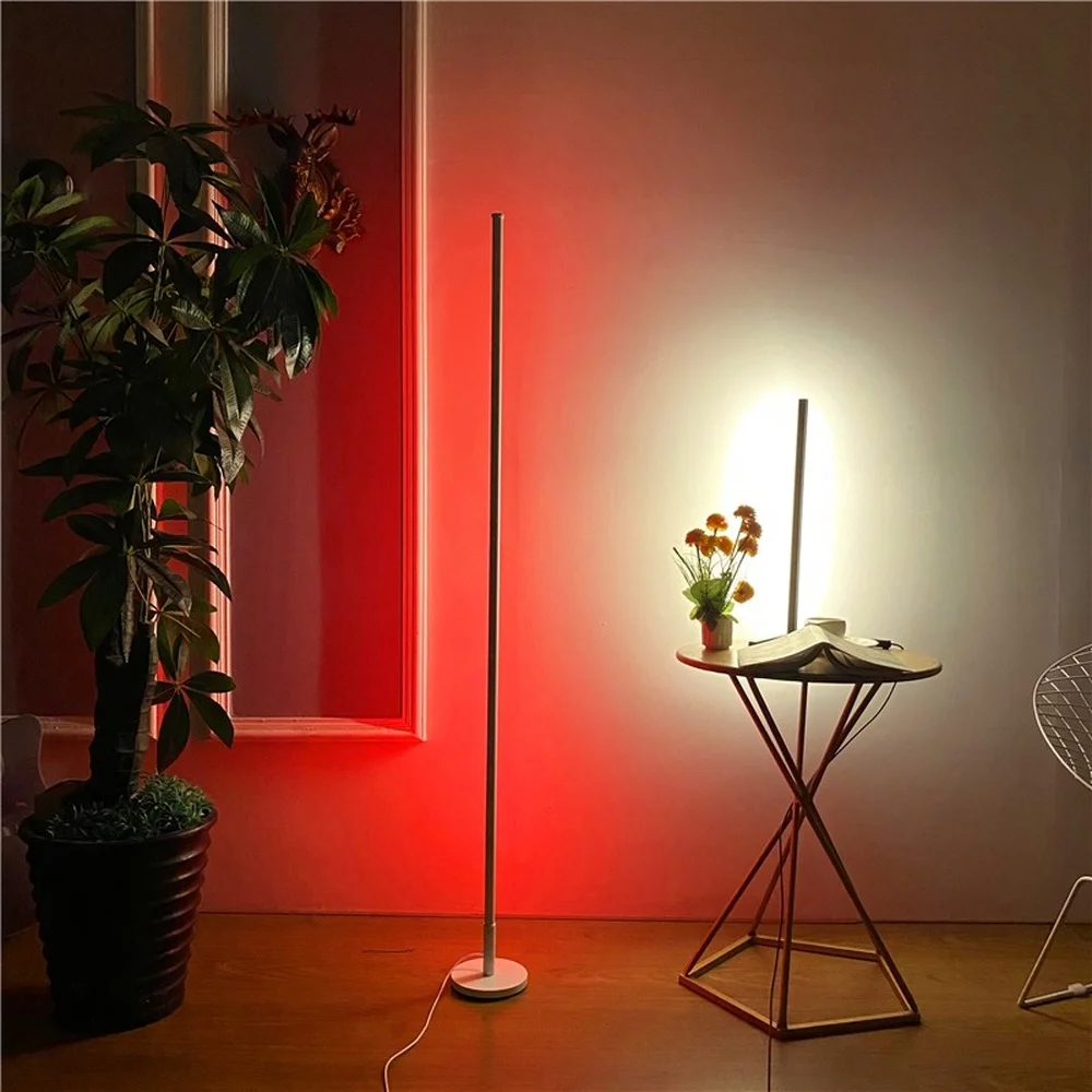 Nordic LED RGB Floor Lamp Colorful Decorative Standing Floor Light Living Room Indoor Lighting Home Bedroom Black Corner Lights
Nordic LED RGB Floor Lamp Colorful Decorative Standing Floor Light Living Room Indoor Lighting Home Bedroom Black Corner Lights