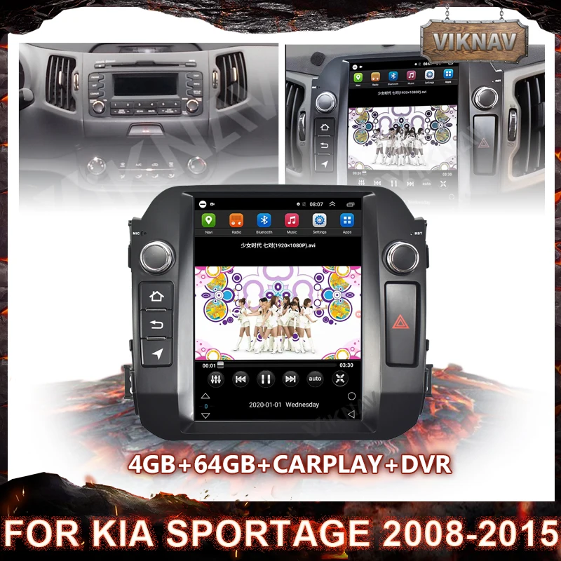 10,4 дюймов для Kia Sportage 2008-2015 Тесла стиль экран PX6 автомобиль радио мультимедиа видео плеер навигации GPS Android без 2 din
10,4 дюймов для Kia Sportage 2008-2015 Тесла стиль экран PX6 автомобиль радио мультимедиа видео плеер навигации GPS Android без 2 din