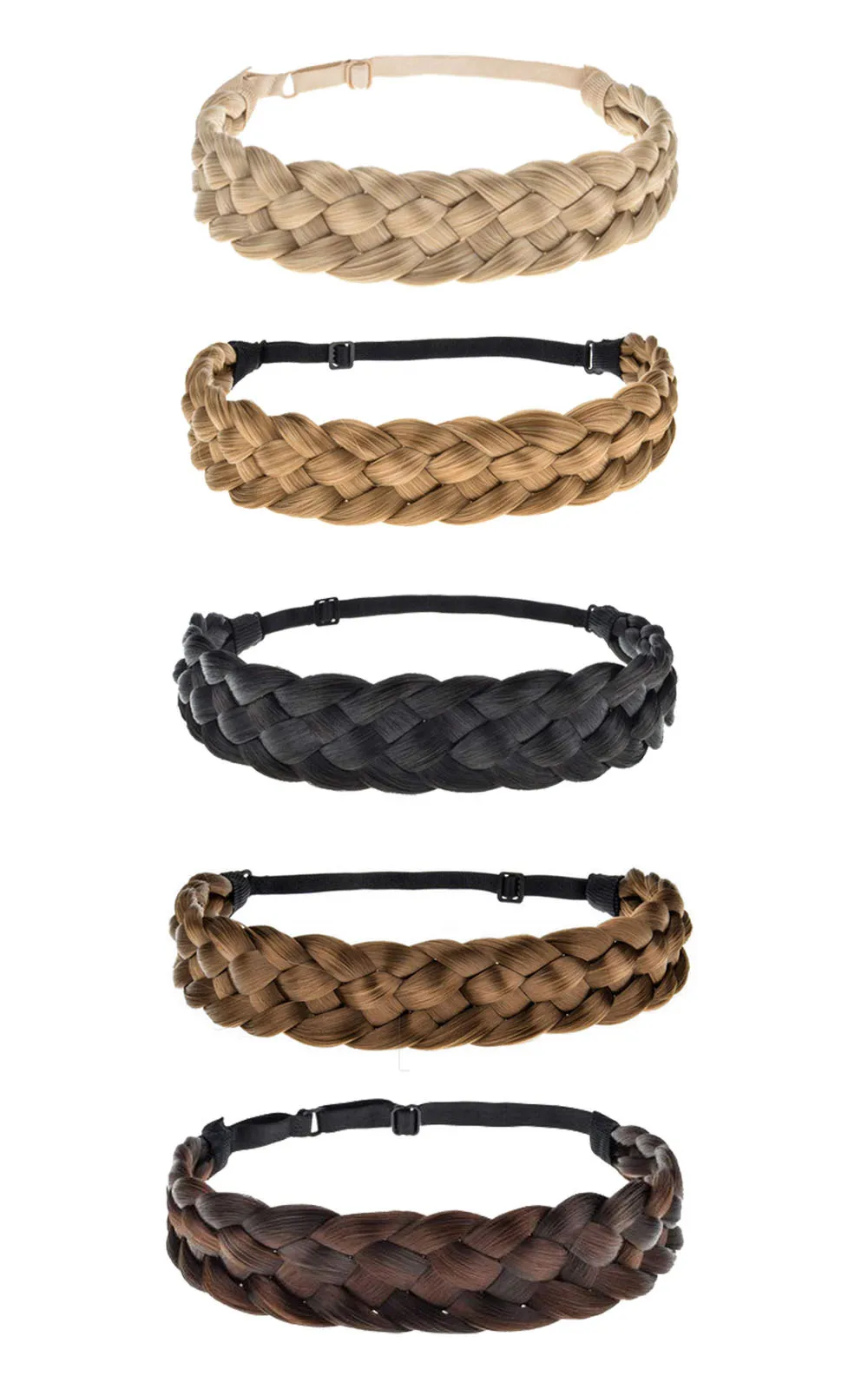 Bohemian Hair Band Elastic Synthetic Chunky Hair Braid 5 Strands Plaited Braids Hair Styling Headbands Retro Hairdress Headwear
Bohemian Hair Band Elastic Synthetic Chunky Hair Braid 5 Strands Plaited Braids Hair Styling Headbands Retro Hairdress Headwear