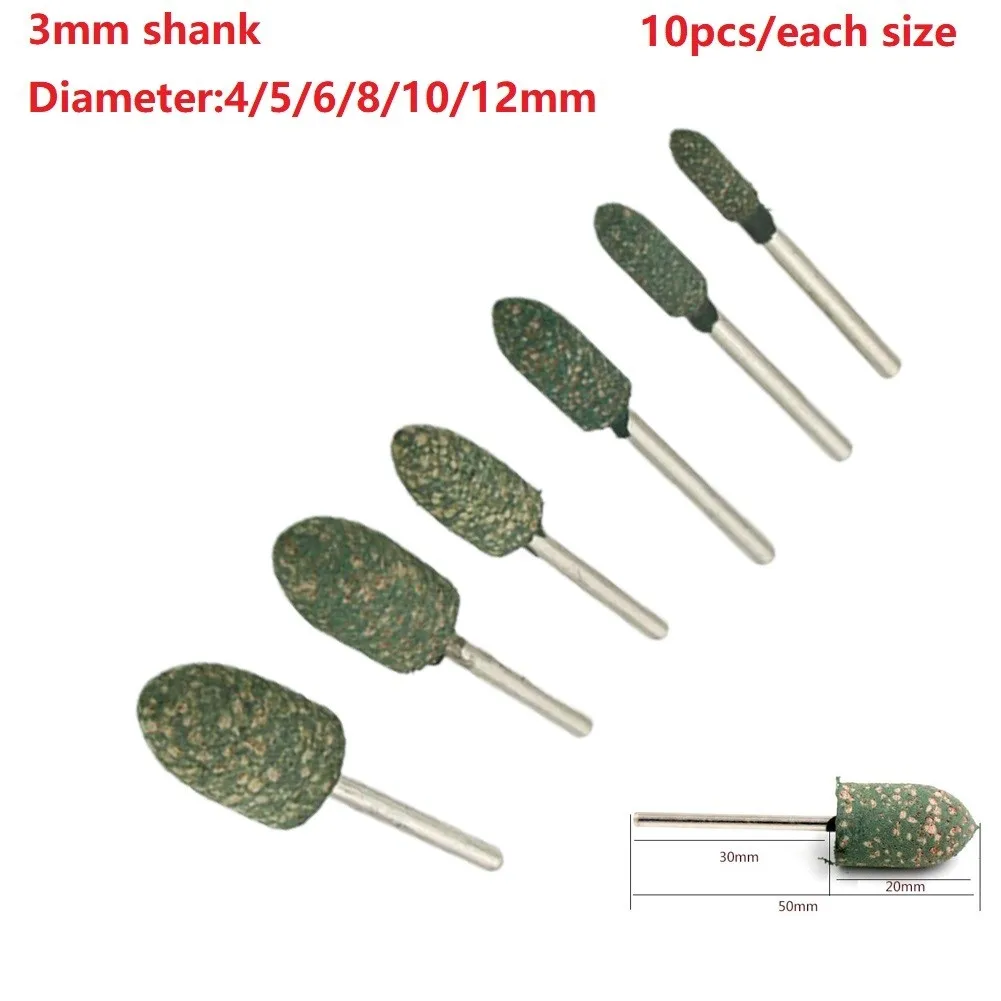 10pcs 4/5/6/8/10/12mm Conical Rubber Polishing Burr Point Bit 1/8inch Shank Grinding Head For Dre-mel Rotary Tool Polishing Burr
10pcs 4/5/6/8/10/12mm Conical Rubber Polishing Burr Point Bit 1/8inch Shank Grinding Head For Dre-mel Rotary Tool Polishing Burr