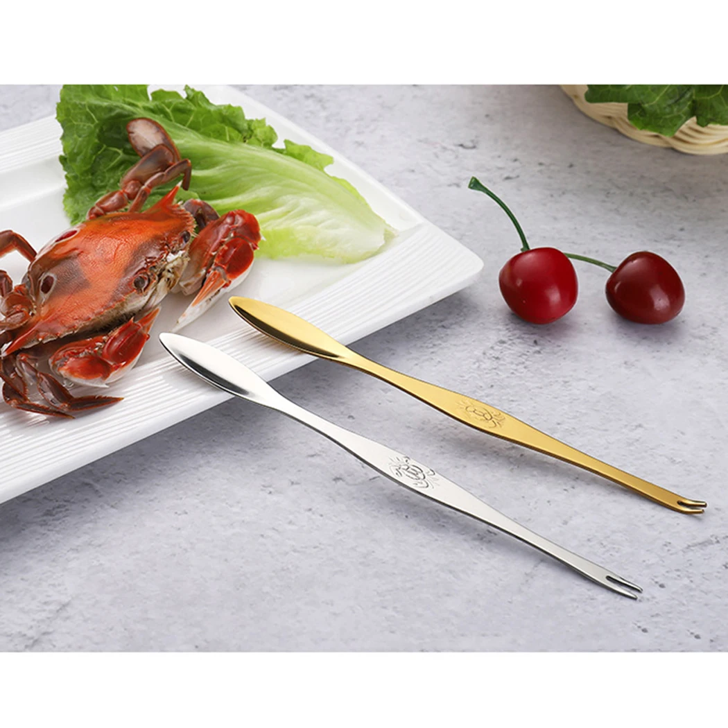 Crab Fork Stainless Steel Professional Creative Crab Pick Crab Spoon Crab Tool Cooking Accessories Tableware Kitchen Tools
Crab Fork Stainless Steel Professional Creative Crab Pick Crab Spoon Crab Tool Cooking Accessories Tableware Kitchen Tools