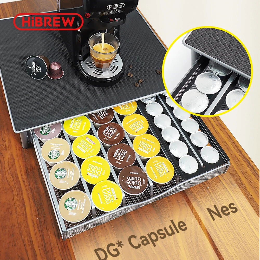 HiBREW 2 in 1 Dolce Gusto &Nespresso Capsule Compatible Storage Drawer Kcup Drawer Water Proof EVA Soft Top Pad
HiBREW 2 in 1 Dolce Gusto &Nespresso Capsule Compatible Storage Drawer Kcup Drawer Water Proof EVA Soft Top Pad