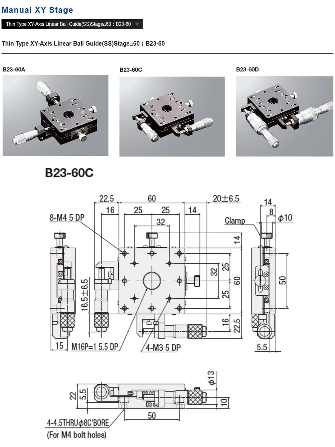 SURUGA SEIKI B23-60A B23-60C optical X-axis high-precision displacement slide 60*60mm stroke plus or minus 6.5mm table aluminum
SURUGA SEIKI B23-60A B23-60C optical X-axis high-precision displacement slide 60*60mm stroke plus or minus 6.5mm table aluminum