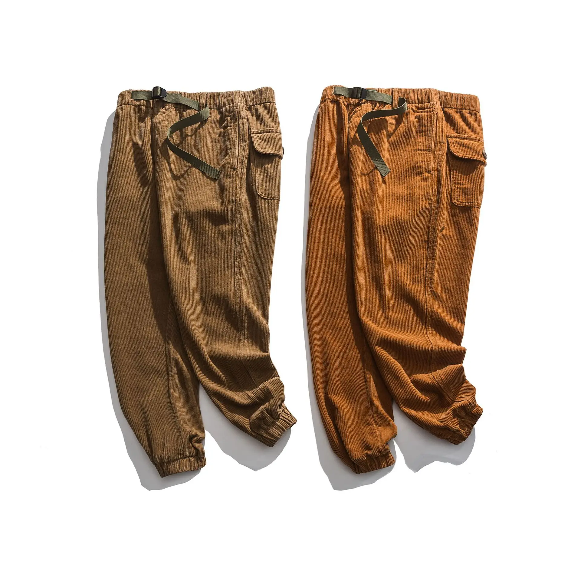 Мужские вельветовые брюки на завязках на осень/зиму, повседневные брюки 
Мужские вельветовые брюки на завязках на осень/зиму, повседневные брюки