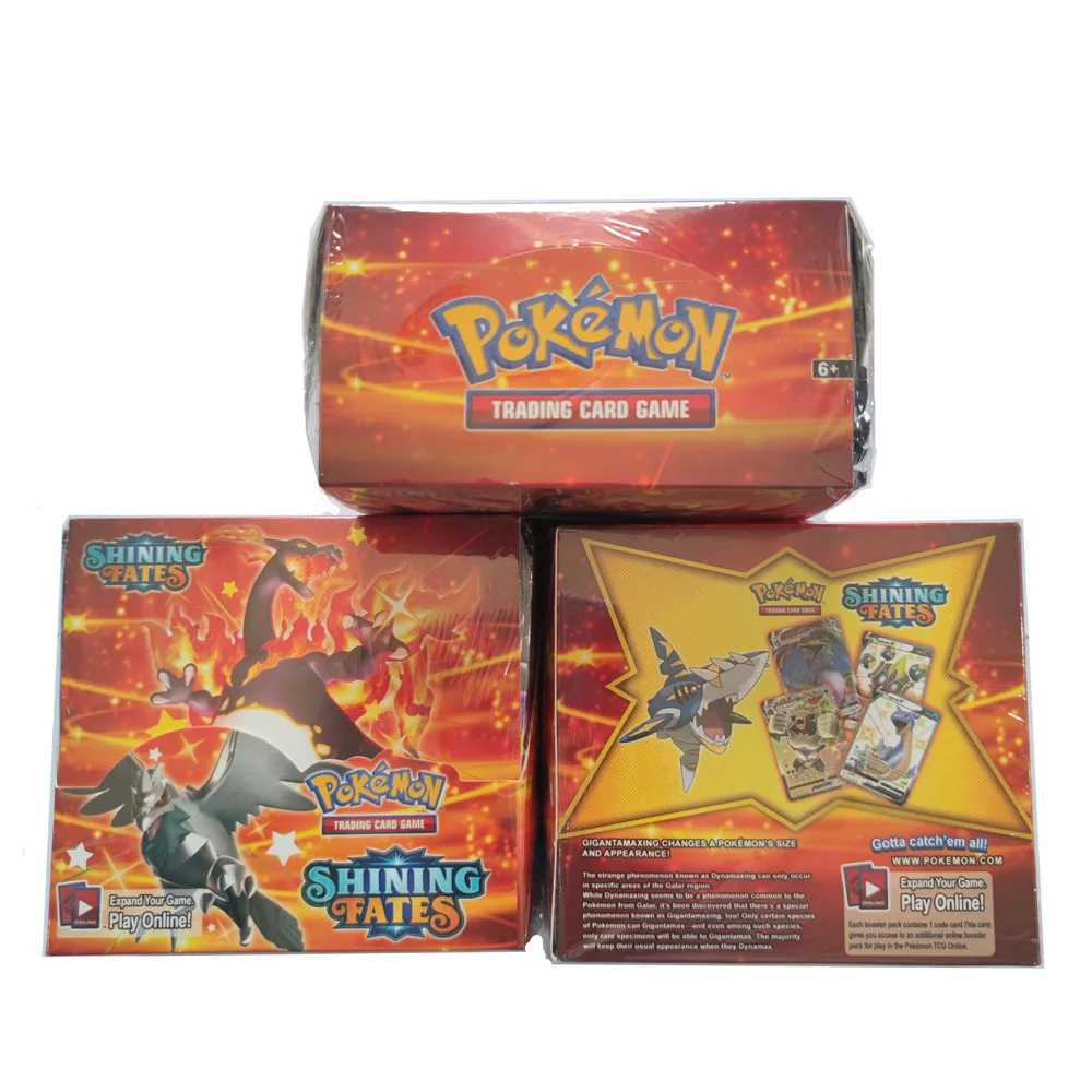 Новинка 360 шт. карты Pokemon Сияющие Fates Booster Box торговая карта игра коллекционные игрушки подарок для детей на день рождения
Новинка 360 шт. карты Pokemon Сияющие Fates Booster Box торговая карта игра коллекционные игрушки подарок для детей на день рождения