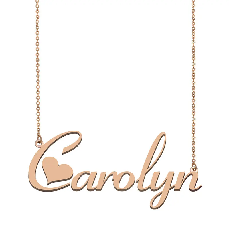 Carolyn Name Necklace Gold Custom Nameplate Choker for Women Girls Best Friends Birthday Wedding Christmas Mother Days Gift
Carolyn Name Necklace Gold Custom Nameplate Choker for Women Girls Best Friends Birthday Wedding Christmas Mother Days Gift