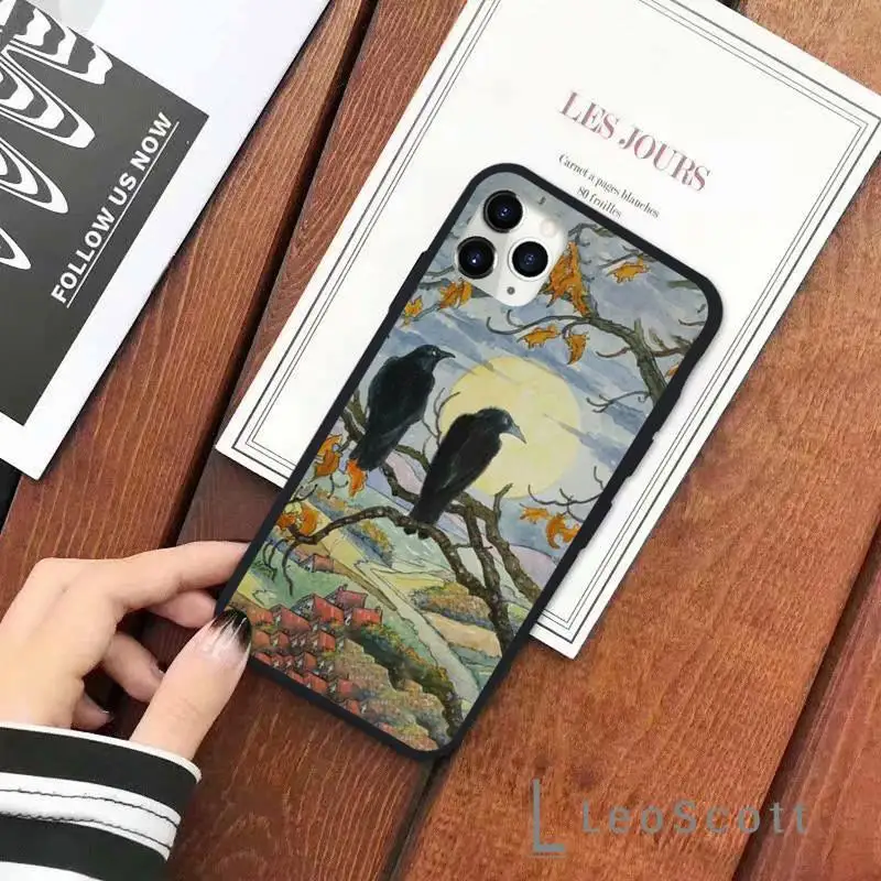 Dark crow evil horror style Phone Case for iPhone 11 12 pro XS MAX 8 7 6 6S Plus X 5S SE 2020 XR Soft silicone Shell Cover
Dark crow evil horror style Phone Case for iPhone 11 12 pro XS MAX 8 7 6 6S Plus X 5S SE 2020 XR Soft silicone Shell Cover