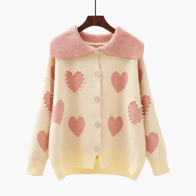 Urifens Beaded Sweater Coat Women'S Thick 2021 Autumn And Winter New Loose Outer Wear Lazy Wind Knitted Cardigan CS4732
Urifens Beaded Sweater Coat Women'S Thick 2021 Autumn And Winter New Loose Outer Wear Lazy Wind Knitted Cardigan CS4732