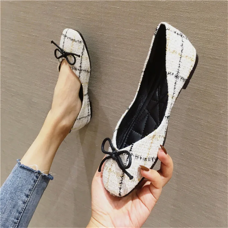 2020 New Moccasins Women Flats Spring Woman Loafers Checkered Female Shoes Slip on Ballet Bowtie Women's ShoesZH100493
2020 New Moccasins Women Flats Spring Woman Loafers Checkered Female Shoes Slip on Ballet Bowtie Women's ShoesZH100493