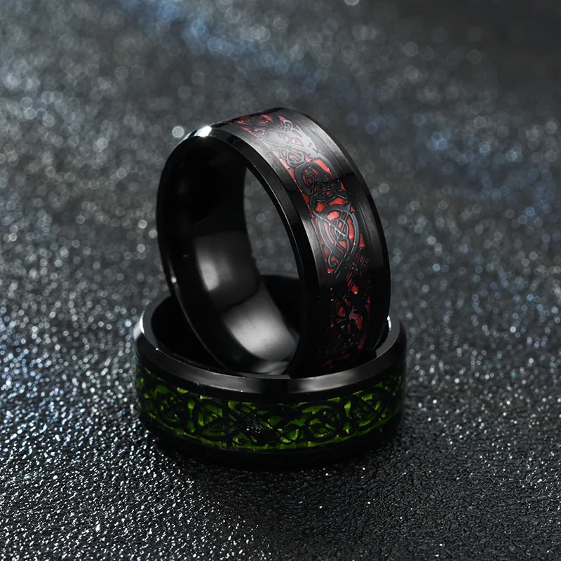 8MM Fashion Men Ring Black Carbon Fiber Dragon Pattern Titanium Stainless Steel Luxury Couple Casual Gift Jewelry
8MM Fashion Men Ring Black Carbon Fiber Dragon Pattern Titanium Stainless Steel Luxury Couple Casual Gift Jewelry