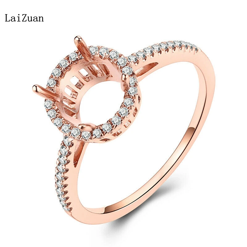 Generous Ring Prong Setting Round 7mm 10K Rose Gold Pave 0.2ct Real Diamonds Hot
Generous Ring Prong Setting Round 7mm 10K Rose Gold Pave 0.2ct Real Diamonds Hot