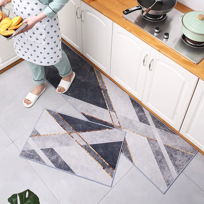 Hot Sale Gray Geometry Kitchen Mat Home Door Anti-Slip Anti-Fouling Floormat Modern Simple Living Room Sofa Floor Rectangle Rugs
Hot Sale Gray Geometry Kitchen Mat Home Door Anti-Slip Anti-Fouling Floormat Modern Simple Living Room Sofa Floor Rectangle Rugs