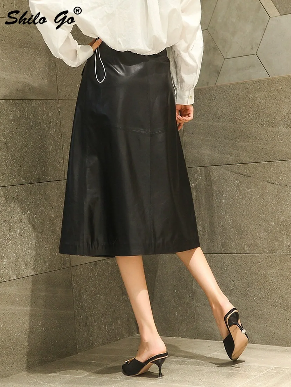 Streetwear Pockets Detail High Waist A Line Mid-Calf Length Skirts Womens Office Lady Genuine Leather Skirts Sheepskin Skirts
Streetwear Pockets Detail High Waist A Line Mid-Calf Length Skirts Womens Office Lady Genuine Leather Skirts Sheepskin Skirts