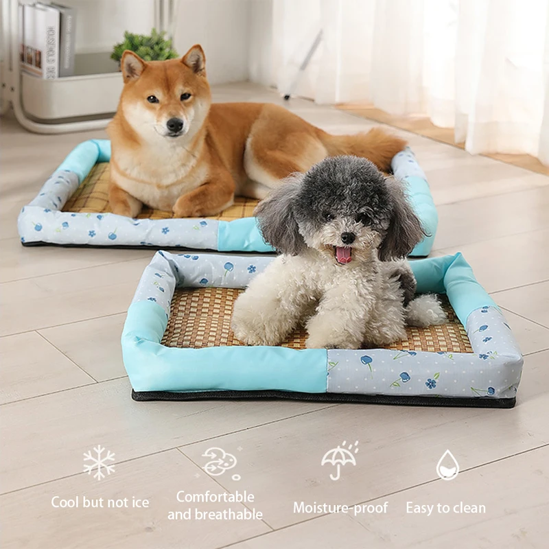 Pet Summer Cooling and Breathable Square Dog Mat Non-sticky Puppy Sleeping Pad To Protect Cervical Spine Cat Bed Pet Supplies
Pet Summer Cooling and Breathable Square Dog Mat Non-sticky Puppy Sleeping Pad To Protect Cervical Spine Cat Bed Pet Supplies